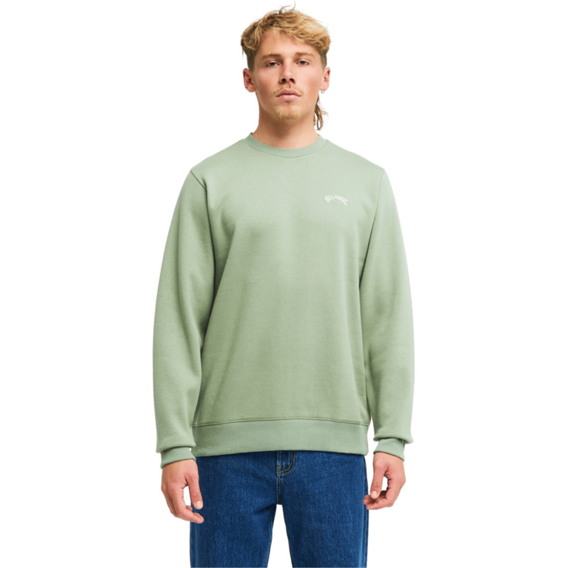 2026 Billabong Mens Arch Crew Sweatshirt EBYFT00146 - Sea Spray